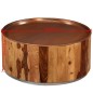 Tavolino da Caffè in Legno Massello di Sheesham e Acciaio 68 cm Tavolino da Caffè in Legno Massello di Sheesham e Acciaio 68 cm