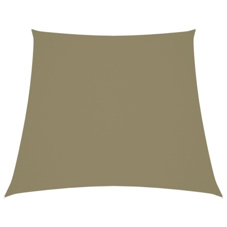 Parasole a Vela in Tela Oxford a Trapezio 3/5x4 m Beige