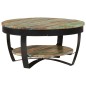 Tavolino da Caffè in Legno Massello Recuperato 65x32 cm Tavolino da Caffè in Legno Massello Recuperato 65x32 cm