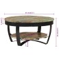 Tavolino da Caffè in Legno Massello Recuperato 65x32 cm Tavolino da Caffè in Legno Massello Recuperato 65x32 cm