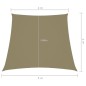 Parasole a Vela in Tela Oxford a Trapezio 3/5x4 m Beige Parasole a Vela in Tela Oxford a Trapezio 3/5x4 m Beige