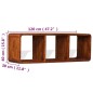 Mobile TV in Legno Massello con Finitura Miele 120x30x40 cm
