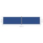 Tenda da Sole Laterale Retrattile Blu 220x1000 cm Tenda da Sole Laterale Retrattile Blu 220x1000 cm