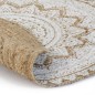 Tappeto in Juta Intrecciata con Stampa 150 cm Rotondo Tappeto in Juta Intrecciata con Stampa 150 cm Rotondo
