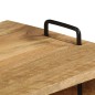 Tavolino da Caffè in Legno Massello di Mango 100x60x45 cm