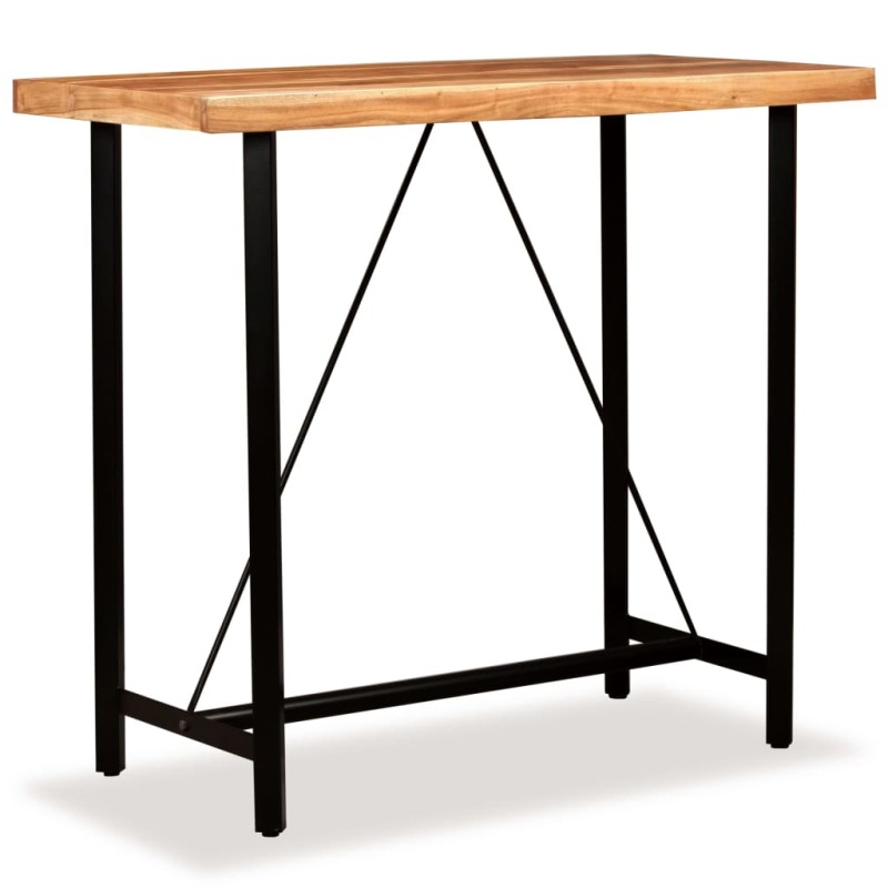 Tavolino da Bar in Legno Massello di Acacia 120x60x107 cm Tavolino da Bar in Legno Massello di Acacia 120x60x107 cm