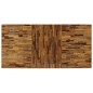 Tavolo da Pranzo in Teak Recuperato e Acciaio 180x90x76 cm