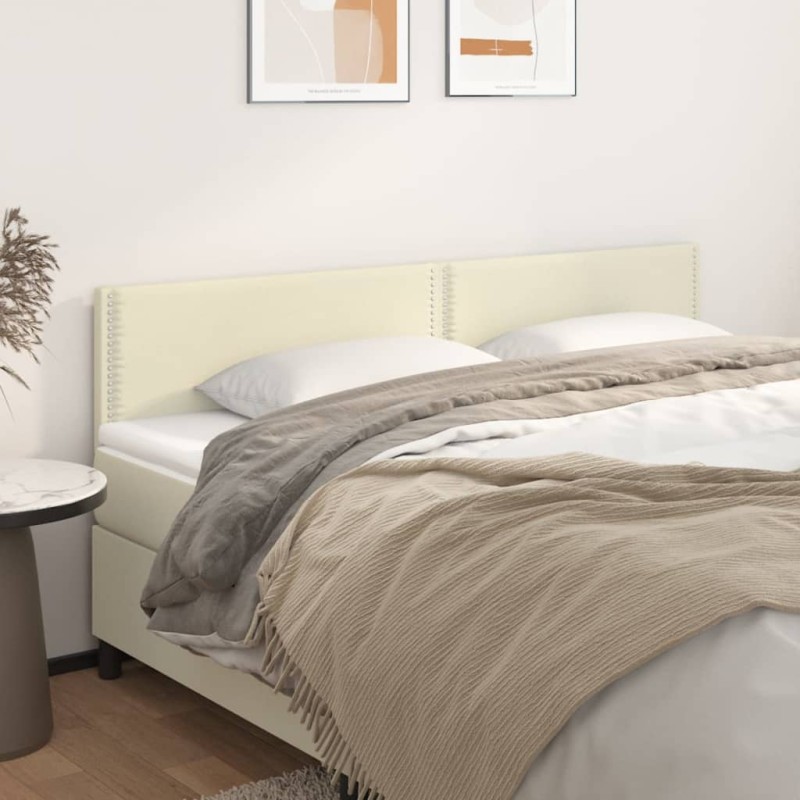Testiere 2 pz Crema 100x5x78/88 cm in Similpelle Testiere 2 pz Crema 100x5x78/88 cm in Similpelle