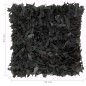 Cuscini 2 pz Shaggy Neri 45x45 cm in Pelle e Cotone Cuscini 2 pz Shaggy Neri 45x45 cm in Pelle e Cotone