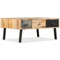 vidaXL Tavolino da Salotto in Legno di Teak di Recupero 90x65x40 cm 