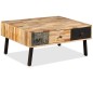 vidaXL Tavolino da Salotto in Legno di Teak di Recupero 90x65x40 cm 