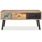 vidaXL Tavolino da Salotto in Legno di Teak di Recupero 90x65x40 cm 