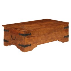vidaXL Tavolino da Salotto in Legno Acacia Finitura Ambra 110x55x35 cm