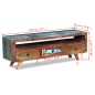 vidaXL Mobile Porta TV con 3 Cassetti in Legno Massello di Recupero vidaXL Mobile Porta TV con 3 Cassetti in Legno Massello di Recupero