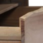 Tavolino da Caffè in Legno Massello di Acacia 90x50x40cm Grigio Tavolino da Caffè in Legno Massello di Acacia 90x50x40cm Grigio
