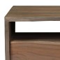 Tavolino da Caffè in Legno Massello di Acacia 90x50x40cm Grigio Tavolino da Caffè in Legno Massello di Acacia 90x50x40cm Grigio
