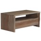 Tavolino da Caffè in Legno Massello di Acacia 90x50x40cm Grigio Tavolino da Caffè in Legno Massello di Acacia 90x50x40cm Grigio
