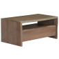 Tavolino da Caffè in Legno Massello di Acacia 90x50x40cm Grigio Tavolino da Caffè in Legno Massello di Acacia 90x50x40cm Grigio