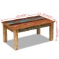 vidaXL Tavolino da Salotto in Legno Massello di Recupero 100x60x45 cm vidaXL Tavolino da Salotto in Legno Massello di Recupero 100x60x45 cm