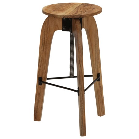vidaXL Sgabelli da Bar 2 pz in Legno Massello di Acacia