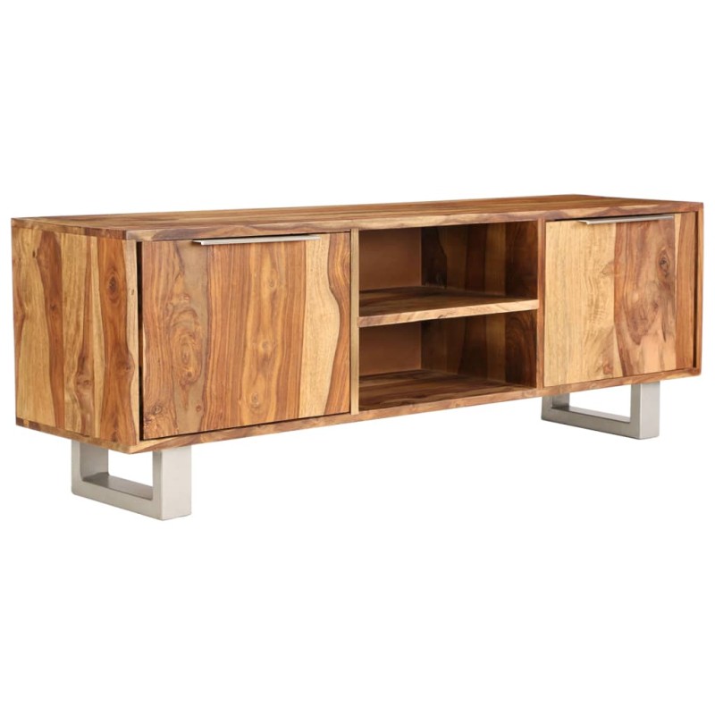 Mobile TV in Sheesham Massello con Finitura Miele 118x30x40cm Mobile TV in Sheesham Massello con Finitura Miele 118x30x40cm