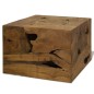 Tavolino da Caffè in Autentico Legno di Teak 50x50x35cm Marrone Tavolino da Caffè in Autentico Legno di Teak 50x50x35cm Marrone