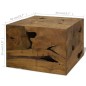 Tavolino da Caffè in Autentico Legno di Teak 50x50x35cm Marrone Tavolino da Caffè in Autentico Legno di Teak 50x50x35cm Marrone
