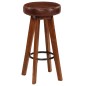 vidaXL Sgabelli da Bar 2 pz in Vera Pelle e Legno Massello di Acacia vidaXL Sgabelli da Bar 2 pz in Vera Pelle e Legno Massello di Acacia