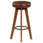 vidaXL Sgabelli da Bar 2 pz in Vera Pelle e Legno Massello di Acacia vidaXL Sgabelli da Bar 2 pz in Vera Pelle e Legno Massello di Acacia