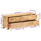 Mobile Porta TV in Legno Massello di Mango 110x30x40 cm Mobile Porta TV in Legno Massello di Mango 110x30x40 cm