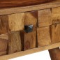 vidaXL Tavolino da Caffè Legno Massello con Finitura Ambra 110x50x37cm vidaXL Tavolino da Caffè Legno Massello con Finitura Ambra 110x50x37cm