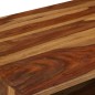 vidaXL Tavolino da Caffè Legno Massello con Finitura Ambra 110x50x37cm vidaXL Tavolino da Caffè Legno Massello con Finitura Ambra 110x50x37cm