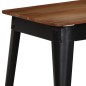 vidaXL Tavolo da Pranzo in Massello d'Acacia e Acciaio 120x60x76 cm vidaXL Tavolo da Pranzo in Massello d'Acacia e Acciaio 120x60x76 cm
