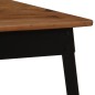 vidaXL Tavolo da Pranzo in Massello d'Acacia e Acciaio 120x60x76 cm vidaXL Tavolo da Pranzo in Massello d'Acacia e Acciaio 120x60x76 cm