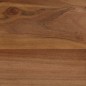 vidaXL Tavolo da Pranzo in Massello d'Acacia e Acciaio 120x60x76 cm vidaXL Tavolo da Pranzo in Massello d'Acacia e Acciaio 120x60x76 cm