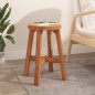 Sgabello Marrone 38x38x45 cm Rotondo Legno Massello di Acacia Sgabello Marrone 38x38x45 cm Rotondo Legno Massello di Acacia