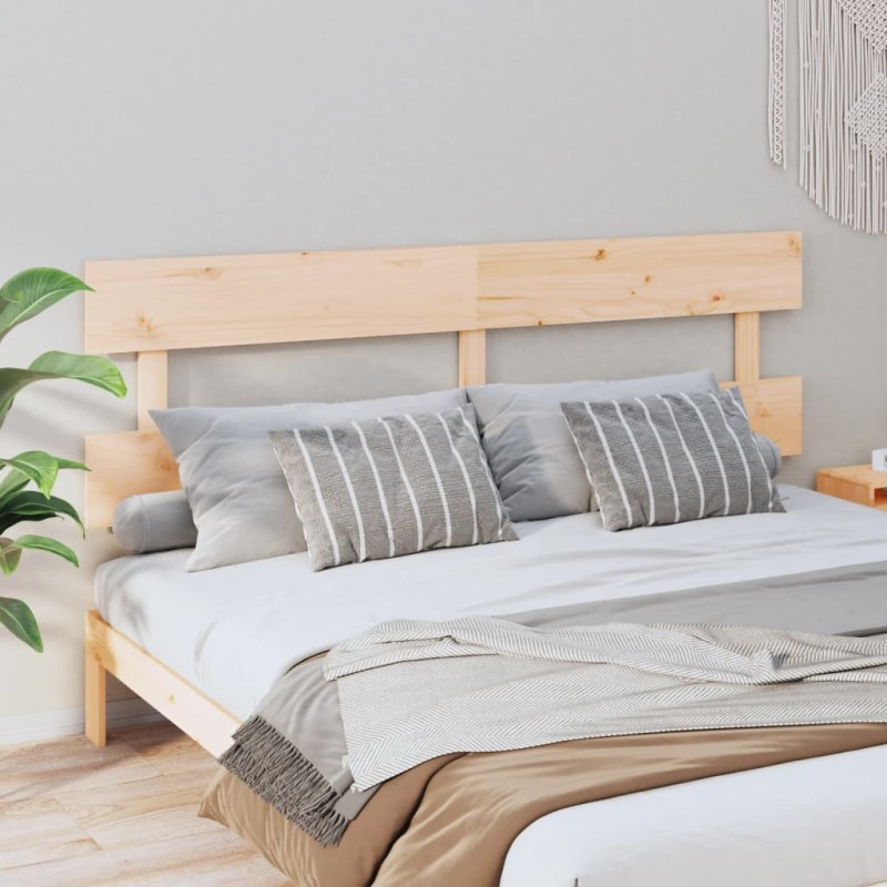 Testiera per Letto 204x3x81 cm in Legno Massello di Pino Testiera per Letto 204x3x81 cm in Legno Massello di Pino