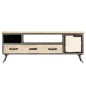 vidaXL Mobile Porta TV in Mango Massello e Acciaio 120x30x45cm vidaXL Mobile Porta TV in Mango Massello e Acciaio 120x30x45cm