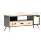 vidaXL Mobile Porta TV in Mango Massello e Acciaio 120x30x45cm vidaXL Mobile Porta TV in Mango Massello e Acciaio 120x30x45cm