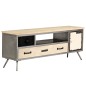 vidaXL Mobile Porta TV in Mango Massello e Acciaio 120x30x45cm vidaXL Mobile Porta TV in Mango Massello e Acciaio 120x30x45cm