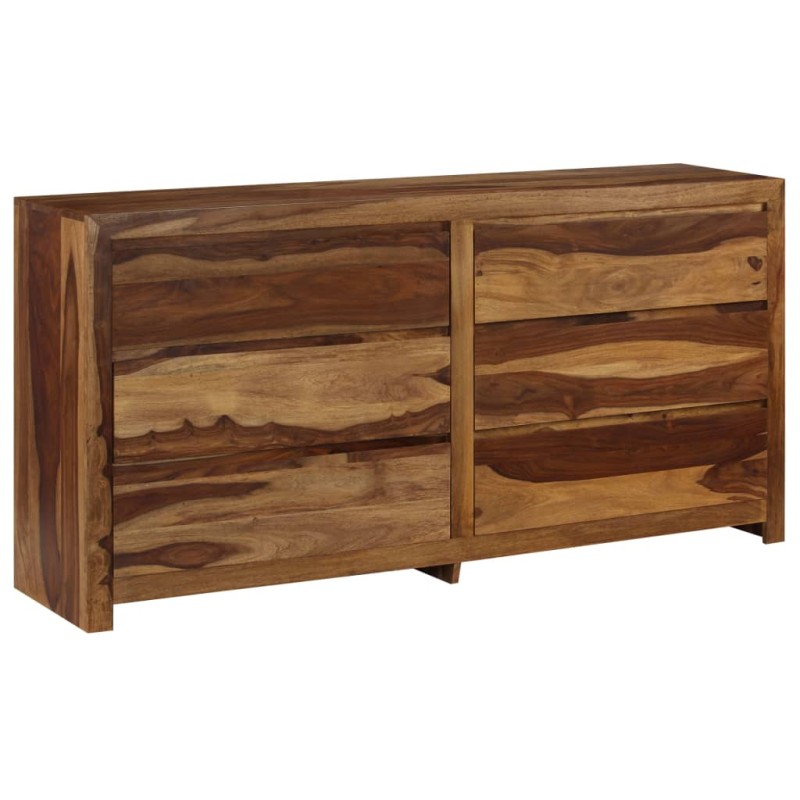 Cassettiera in Legno Massello di Sheesham 160x40x80 cm Cassettiera in Legno Massello di Sheesham 160x40x80 cm