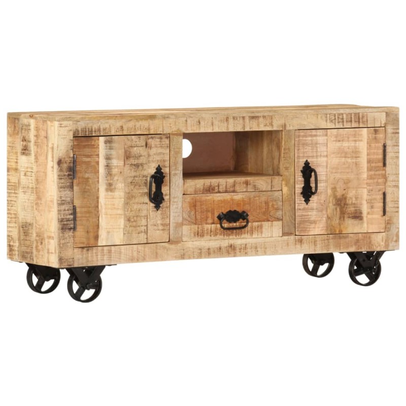 Mobile Porta TV in Legno Grezzo di Mango 110x30x50 cm Mobile Porta TV in Legno Grezzo di Mango 110x30x50 cm