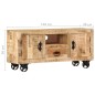 Mobile Porta TV in Legno Grezzo di Mango 110x30x50 cm Mobile Porta TV in Legno Grezzo di Mango 110x30x50 cm