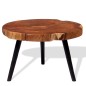 Tavolo da Caffé a Tronco Legno Massello di Acacia (55-60)x40 cm Tavolo da Caffé a Tronco Legno Massello di Acacia (55-60)x40 cm