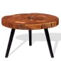 Tavolo da Caffé a Tronco Legno Massello di Acacia (55-60)x40 cm Tavolo da Caffé a Tronco Legno Massello di Acacia (55-60)x40 cm