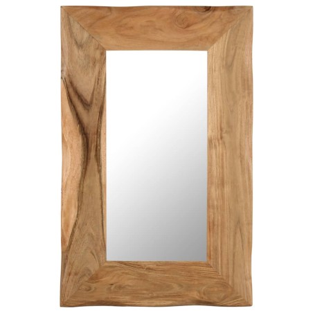 Specchio Cosmetico in Legno Massello di Acacia 50x80 cm