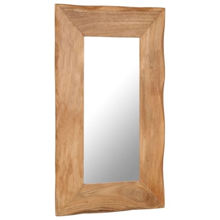 Specchio Cosmetico in Legno Massello di Acacia 50x80 cm