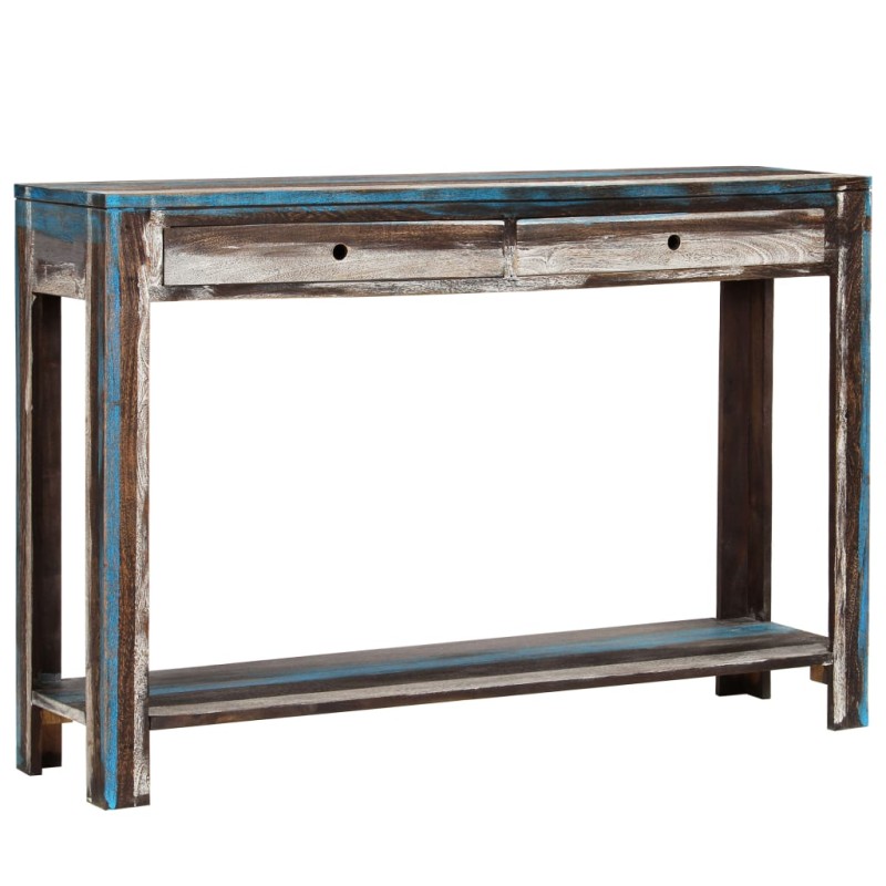 Tavolo Consolle in Legno Massello Vintage 118x30x80 cm Tavolo Consolle in Legno Massello Vintage 118x30x80 cm
