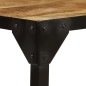 Tavolino da Caffè in Legno Massello di Mango e Acciaio 110 cm Tavolino da Caffè in Legno Massello di Mango e Acciaio 110 cm
