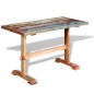 Tavolo Pranzo Piedistallo Legno Massello Recupero 120x58x78 cm